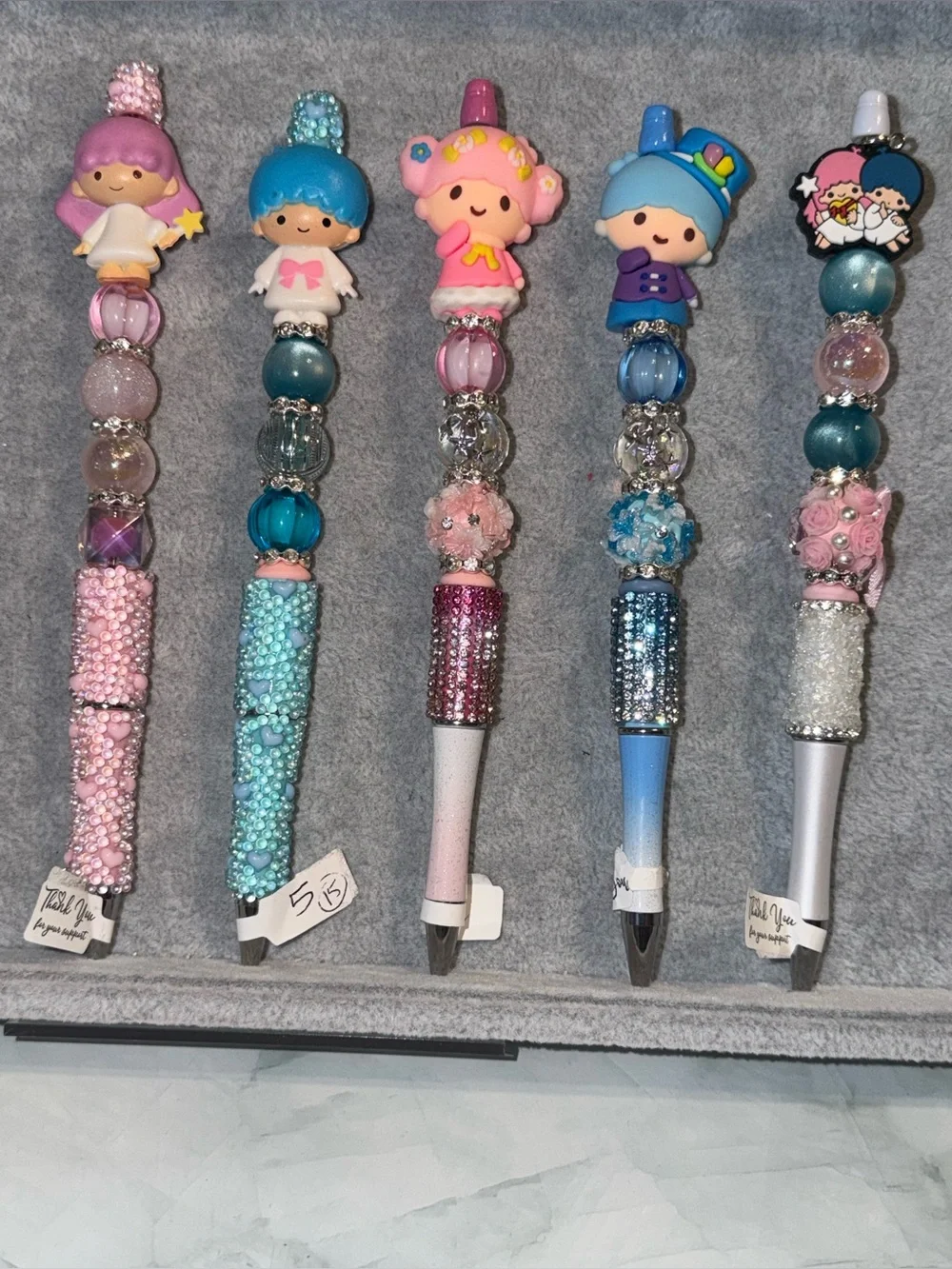 P1343 Handcrafted Beaded Decorative Ballpoint Pen - You choose
